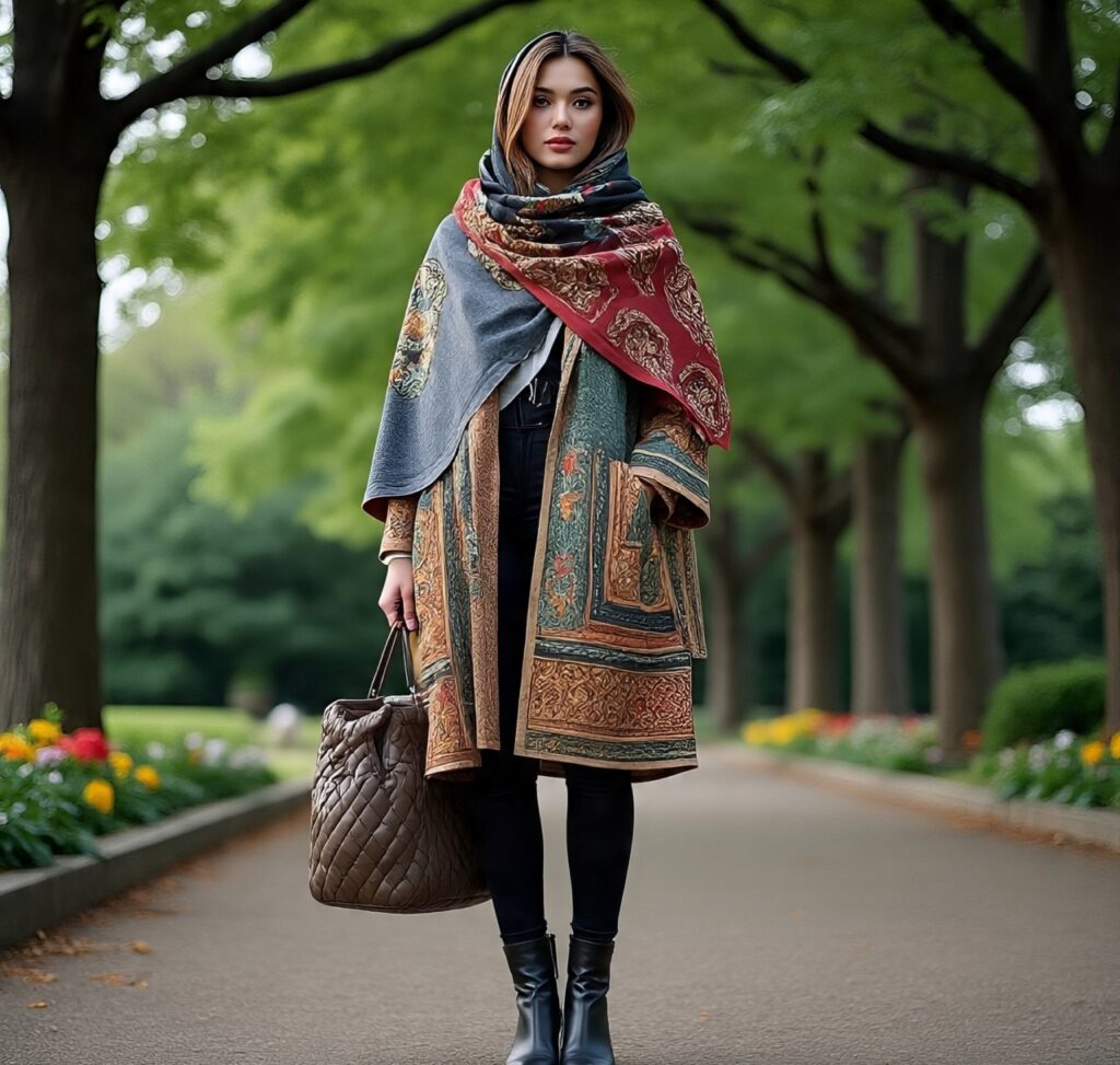 built in scarf jackets