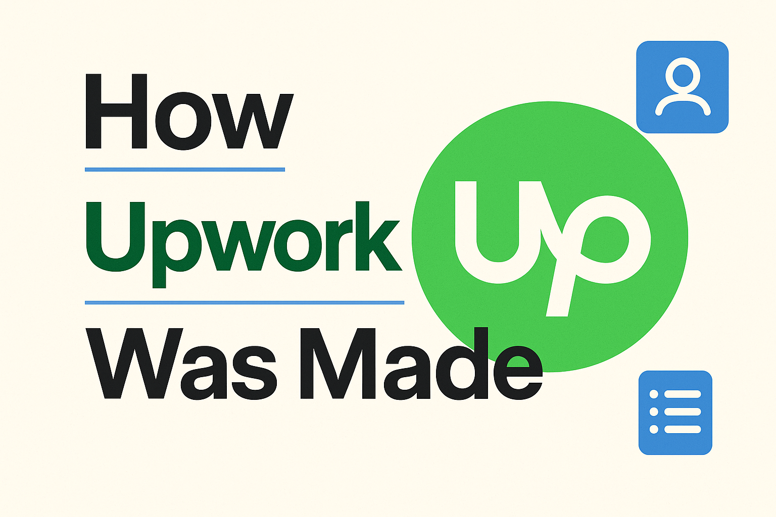 Upwork is one of the world’s largest freelancing platforms today, but it started from two separate companies that later came together.