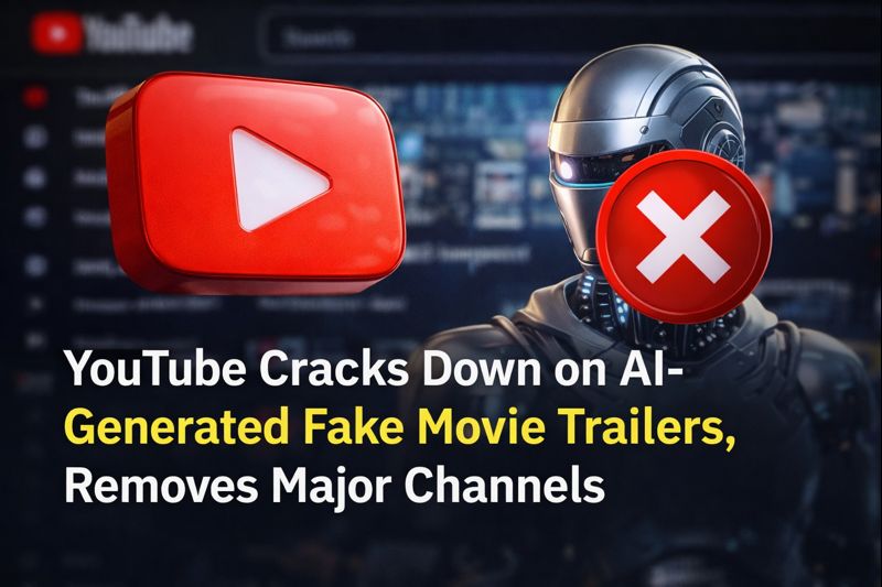 YouTube Permanently Removes AI-Generated Fake Movie Trailer Channels