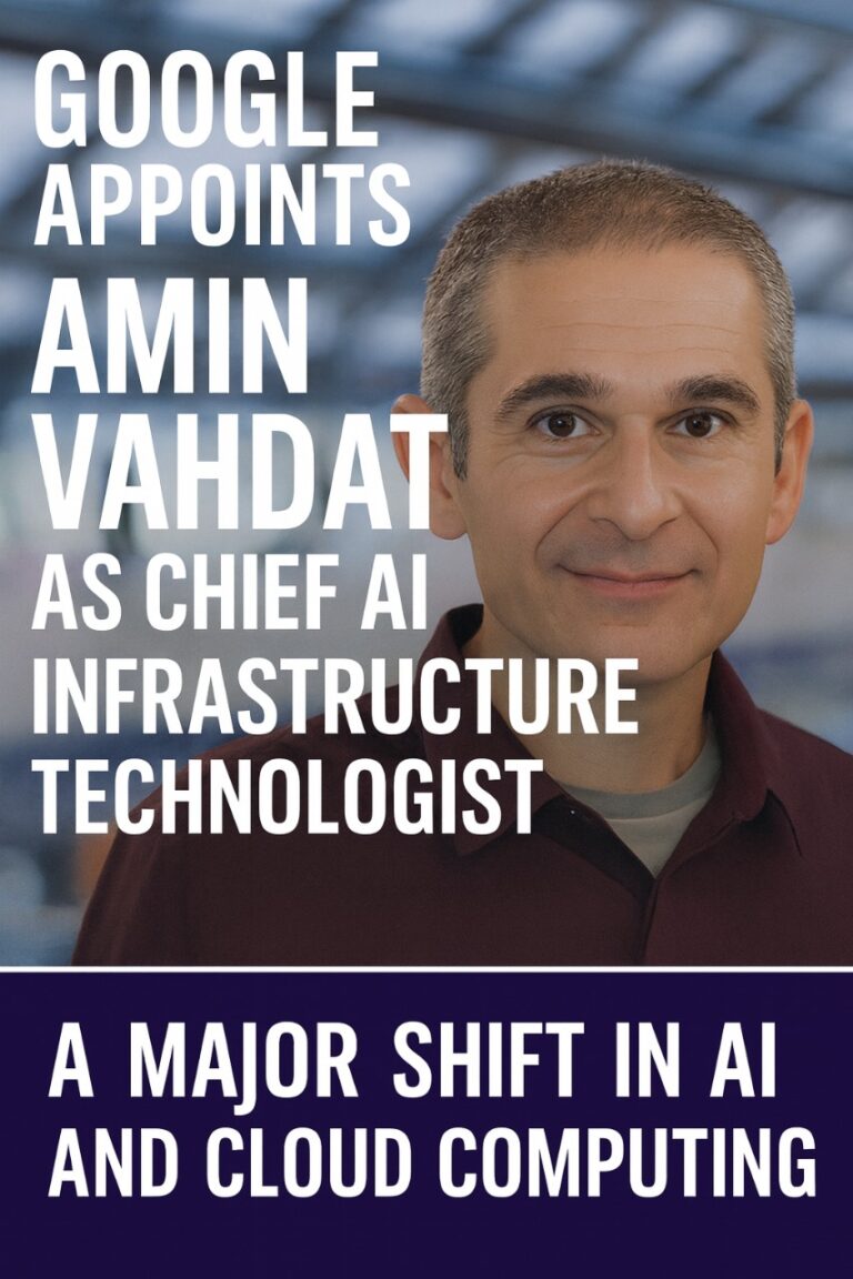 Google Appoints Amin Vahdat as Chief AI Infrastructure Technologist: A Major Shift in AI and Cloud Computing