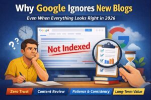 Why Google Ignores New Blogs Even When Everything Looks Right in 2026