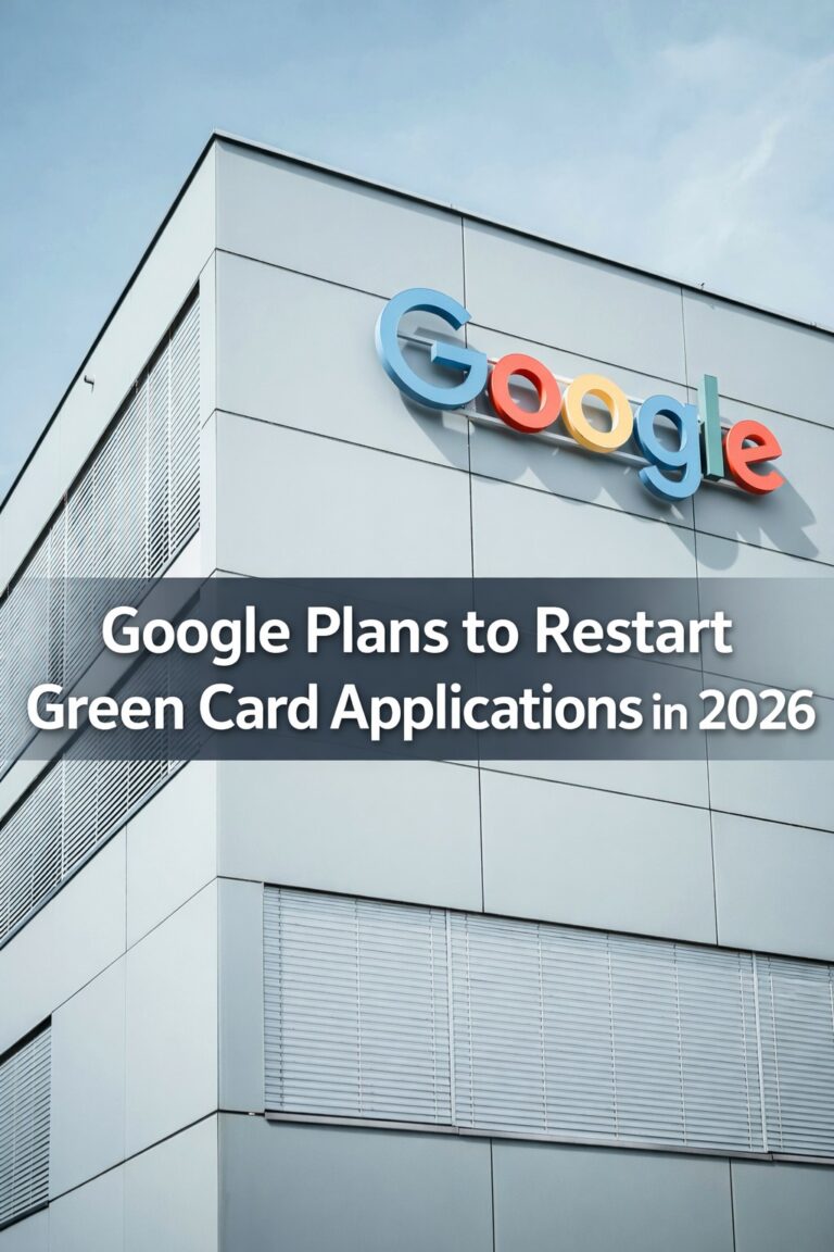 Google Plans to Restart Green Card Applications in 2026 Who Will Not Be Eligible